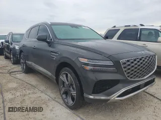 2025 Genesis GV80 Prestige with VIN KMUHEESC7SU212962, listed as a Copart auction lot 75023334 with Not Provided miles and Salvage Title. Bid and sale history available at DreamBid. Image 4.