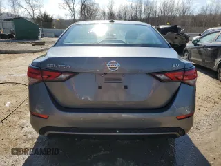 2021 Nissan Sentra SV with VIN 3N1AB8CV1MY255548, listed as a Copart auction lot 46843875 with 87,708 mi miles and Non Repairable. Bid and sale history available at carsss.com. Image 6.