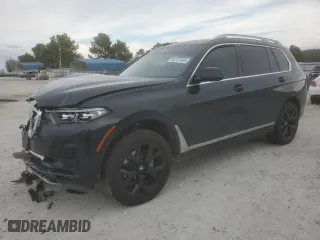 2022 BMW X7 xDrive40i with VIN 5UXCW2C06N9L50284, listed as a Copart auction lot 46737505 with 0 mi miles and Salvage Title. Bid and sale history available at carsss.com. Image 1.