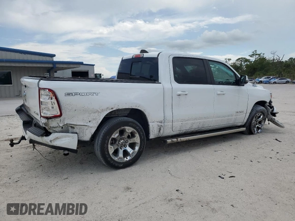 2023 Ram 1500 Big Horn with VIN 1C6RRFFG1PN526064, listed as a Copart auction lot 59071885 with 24,440 mi miles and Non repairable. Bid and sale history available at DreamBid. Image 3.