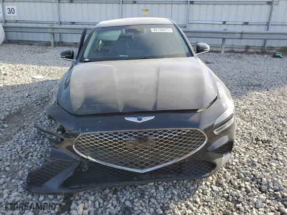 2023 Genesis G70 2.0T with VIN KMTG34TA5PU131317, listed as a Copart auction lot 42138475 with 34,189 mi miles and Salvage Title. Bid and sale history available at carsss.com. Image 5.