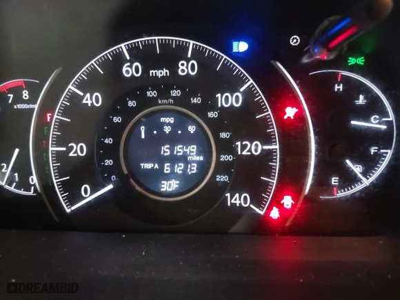 2016 Honda CR-V EX-L with VIN 5J6RM4H78GL018009, listed as a IAAI auction lot 41195665 with 151,549 mi miles. Bid and sale history available at carsss.com. Image 7.