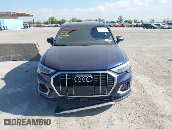 2021 Audi Q3 Premium with VIN WA1AUCF32M1066149, listed as a IAAI auction lot 40695269 with 92,598 mi miles and . Bid and sale history available at DreamBid. Image 13.