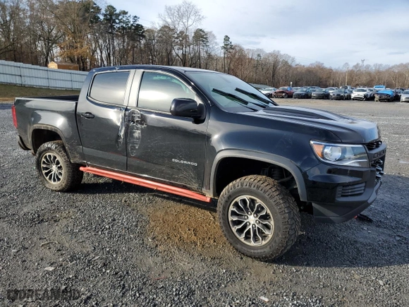 2021 Chevrolet Colorado 4WD ZR2 with VIN 1GCGTEEN8M1232532, listed as a Copart auction lot 85311714 with 41,958 mi miles and Salvage Title. Bid and sale history available at carsss.com. Image 4.