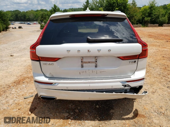 2021 Volvo XC60 Inscription with VIN YV4102RL3M1856578, listed as a Copart auction lot 60994225 with 45,748 mi miles and Salvage title. Bid and sale history available at DreamBid. Image 6.