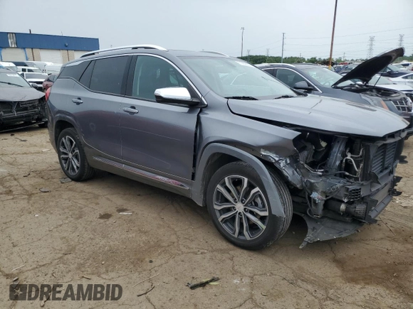 2019 GMC Terrain Denali with VIN 3GKALXEX1KL393060, listed as a Copart auction lot 61062835 with 60,857 mi miles and Salvage title. Bid and sale history available at DreamBid. Image 4.