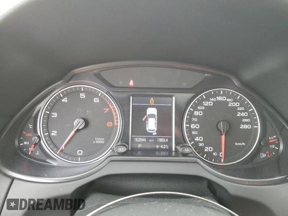 2010 Audi Q5 with VIN WA1MKCFP7AA074734, listed as a Copart auction lot 48619855 with 163,044 mi miles and Salvage title. Bid and sale history available at DreamBid. Image 9.