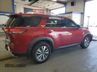 2023 Nissan Pathfinder SL with VIN 5N1DR3CC7PC221341, listed as a Copart auction lot 60569185 with 26,296 mi miles and Salvage title. Bid and sale history available at DreamBid. Image 3.