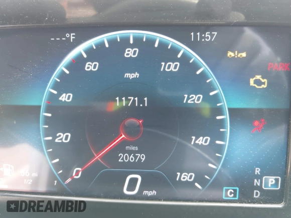 2023 Mercedes-Benz CLA 250 with VIN W1K5J4GB8PN391130, listed as a IAAI auction lot 42052752 with 20,679 mi miles and . Bid and sale history available at DreamBid. Image 7.