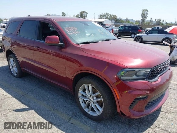 2022 Dodge Durango GT Plus with VIN 1C4RDJDG4NC218747, listed as a IAAI auction lot 41969277 with 46,615 mi miles and . Bid and sale history available at DreamBid. Image 1.