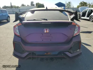 2018 Honda Civic Type R Touring with VIN SHHFK8G78JU203595, listed as a Copart auction lot 69647004 with 75,295 mi miles and Salvage Title. Bid and sale history available at carsss.com. Image 6.