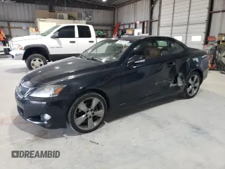 2011 Lexus IS 250 C z VIN JTHFF2C27B2516993, wystawiony jako Copart lot #58321315 z przebiegiem 168 763 mil mil oraz Szkoda całkowita • Salvage title. Historia ofert i sprzedaży dostępna na DreamBid. Obrazek 1.