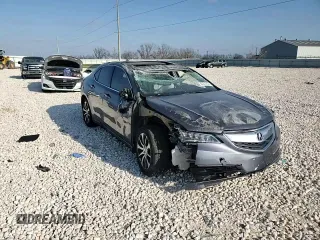 2017 Acura TLX with VIN 19UUB1F32HA003881, listed as a Copart auction lot 44217035 with 0 mi miles and Salvage Title. Bid and sale history available at carsss.com. Image 10.