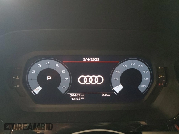 2024 Audi A3 Premium z VIN WAUAUDGY8RA080339, wystawiony jako Copart lot #56748905 z przebiegiem 30 467 mil mil oraz Czysty tytuł • Clean title. Historia ofert i sprzedaży dostępna na DreamBid. Obrazek 9.