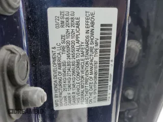 2022 Honda Pilot Sport z VIN 5FNYF5H38NB019787, wystawiony jako Copart lot #41769665 z przebiegiem 30 783 mil mil oraz Szkoda całkowita • Salvage title. Historia ofert i sprzedaży dostępna na DreamBid. Obrazek 13.