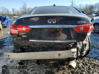 2017 Infiniti Q50 2.0t Premium with VIN JN1CV7AR6HM680577, listed as a Copart auction lot 88735105 with 48,805 mi miles and Salvage Title. Bid and sale history available at carsss.com. Image 6.