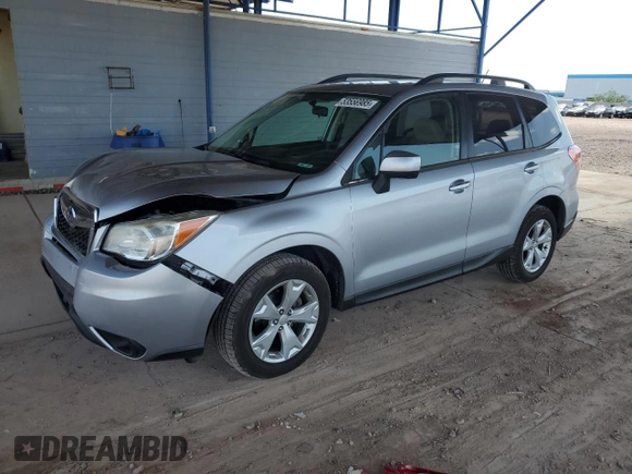 2014 Subaru Forester 2.5i Limited with VIN JF2SJAHC1EH400461, listed as a Copart auction lot 53556985 with 124,793 mi miles and Salvage Title. Bid and sale history available at carsss.com. Image 1.
