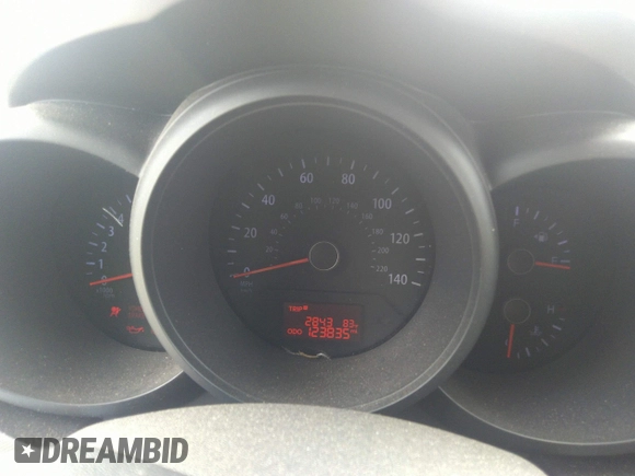 2013 Kia Soul with VIN KNDJT2A54D7765498, listed as a IAAI auction lot 36541193 with 123,835 mi miles and . Bid and sale history available at DreamBid. Image 7.