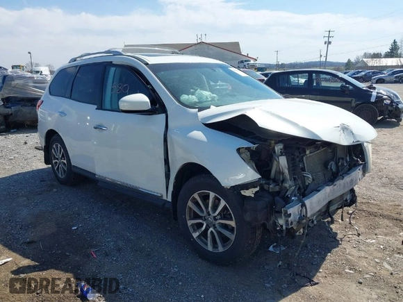 2013 Nissan Pathfinder SL z VIN 5N1AR2MM6DC629197, wystawiony jako IAAI lot #41847580 z przebiegiem 188 121 mil mil oraz . Historia ofert i sprzedaży dostępna na DreamBid. Obrazek 1.