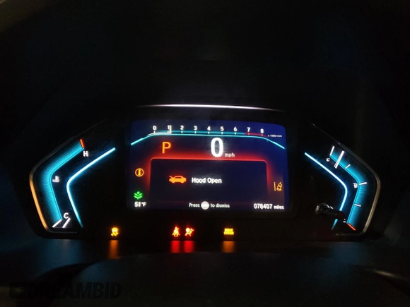 2019 Honda Odyssey EX with VIN 5FNRL6H50KB137381, listed as a Copart auction lot 46899985 with 78,407 mi miles and Salvage Title. Bid and sale history available at carsss.com. Image 9.