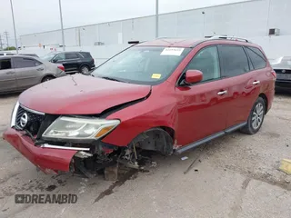 2016 Nissan Pathfinder S with VIN 5N1AR2MM5GC628370, listed as a IAAI auction lot 42193653 with 149,120 mi miles and . Bid and sale history available at DreamBid. Image 2.