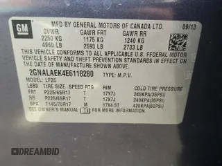 2014 Chevrolet Equinox LS with VIN 2GNALAEK4E6118280, listed as a Copart auction lot 52745225 with 146,606 mi miles and Salvage Title. Bid and sale history available at carsss.com. Image 14.
