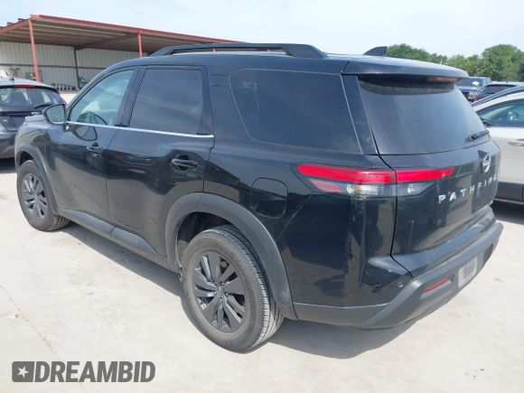 2024 Nissan Pathfinder SV with VIN 5N1DR3BA1RC257707, listed as a IAAI auction lot 42245737 with 24,546 mi miles and . Bid and sale history available at DreamBid. Image 3.