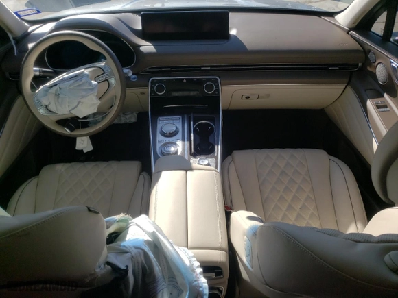 2023 Genesis GV80 with VIN KMUHCESC7PU129951, listed as a Copart auction lot 41491034 with 7,839 mi miles. Bid and sale history available at carsss.com. Image 8.