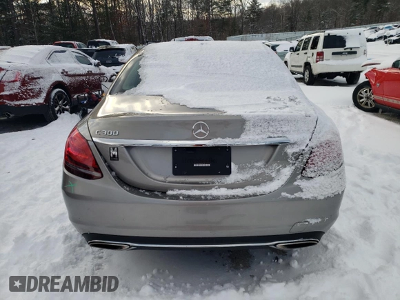 2021 Mercedes-Benz C 300 with VIN W1KWF8EB5MR646112, listed as a Copart auction lot 88865085 with 35,300 mi miles and Salvage Title. Bid and sale history available at carsss.com. Image 6.