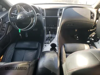 2019 Infiniti Q50 RED SPORT 400 with VIN JN1FV7AP8KM760210, listed as a Copart auction lot 47057515 with 83,924 mi miles and Salvage Title. Bid and sale history available at carsss.com. Image 8.