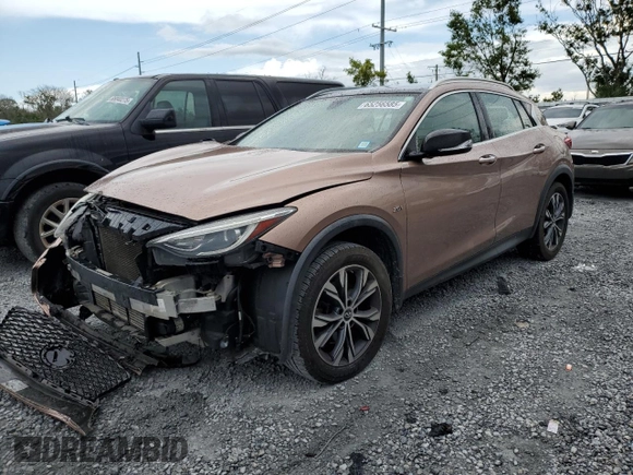 2018 Infiniti QX30 Premium with VIN SJKCH5CR7JA041151, listed as a Copart auction lot 65256585 with 129,102 mi miles and Salvage title. Bid and sale history available at DreamBid. Image 1.
