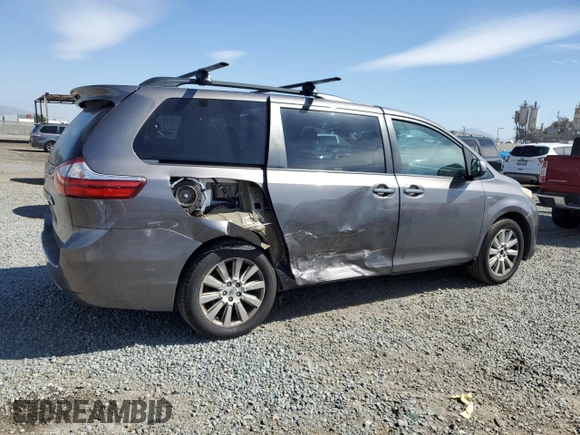 2017 Toyota Sienna LE with VIN 5TDJZ3DC0HS162025, listed as a Copart auction lot 47014305 with 192,528 mi miles and Salvage Title. Bid and sale history available at carsss.com. Image 3.