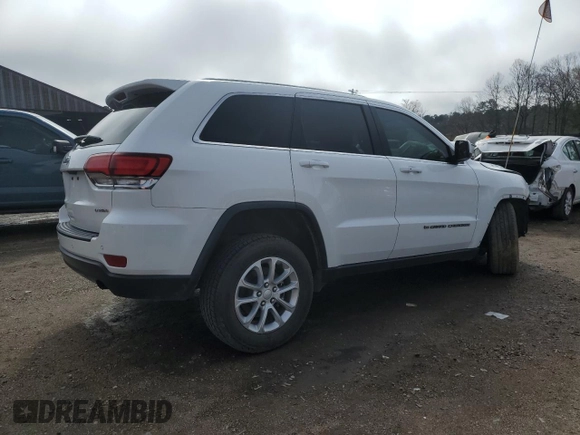 2022 Jeep Grand Cherokee Laredo E with VIN 1C4RJFAG0NC124987, listed as a Copart auction lot 46229435 with 43,786 mi miles and Salvage title. Bid and sale history available at DreamBid. Image 3.