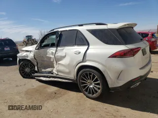 2023 Mercedes-Benz GLE 450 with VIN 4JGFB5KB7PA933099, listed as a Copart auction lot 45245835 with 28,455 mi miles and Salvage title. Bid and sale history available at DreamBid. Image 2.