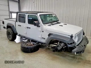 2023 Jeep Gladiator Sport S z VIN 1C6HJTAG1PL542530, wystawiony jako Copart lot #60669075 z przebiegiem 44 323 mil mil oraz Szkoda całkowita • Salvage title. Historia ofert i sprzedaży dostępna na DreamBid. Obrazek 1.