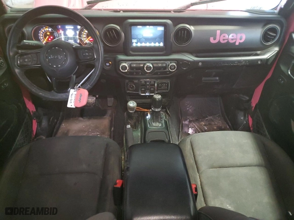 2019 Jeep Wrangler Unlimited Sport S with VIN 1C4HJXDG9KW508497, listed as a Copart auction lot 45747815 with 119,700 mi miles and Salvage Title. Bid and sale history available at carsss.com. Image 8.