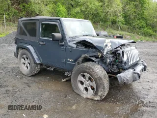 2017 Jeep Wrangler Sahara with VIN 1C4AJWBG5HL585280, listed as a Copart auction lot 54703555 with Not provided miles and Salvage title. Bid and sale history available at DreamBid. Image 4.
