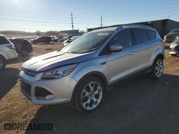 2014 Ford Escape Titanium with VIN 1FMCU9J9XEUB10861, listed as a Copart auction lot 50766115 with 134,469 mi miles and Salvage Title. Bid and sale history available at DreamBid. Image 1.
