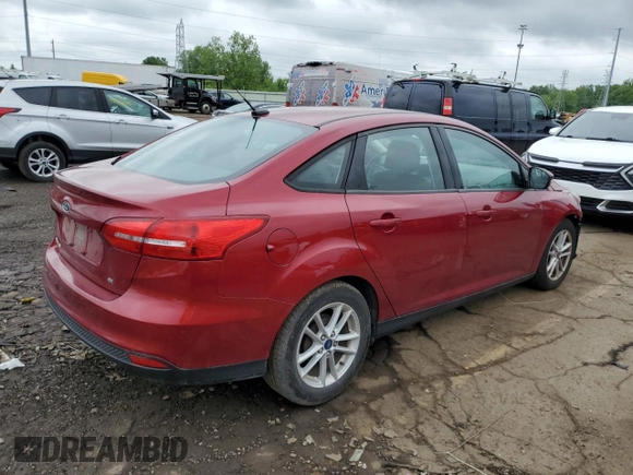 2017 Ford Focus SE with VIN 1FADP3F2XHL298662, listed as a Copart auction lot 58179365 with 77,623 mi miles and Clean title. Bid and sale history available at DreamBid. Image 3.