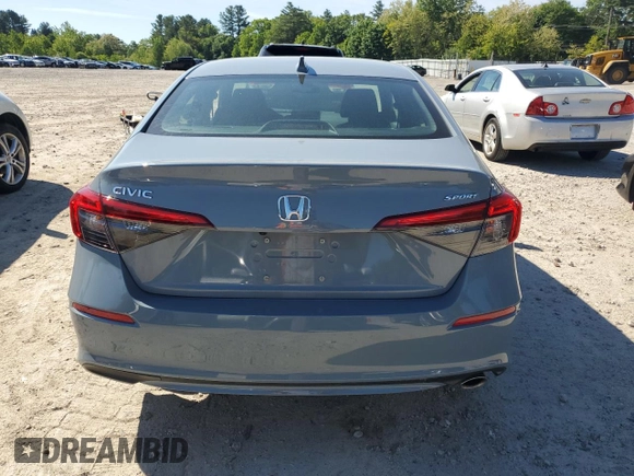 2023 Honda Civic Sport with VIN 2HGFE2F5XPH522894, listed as a Copart auction lot 57591875 with 31,539 mi miles and Salvage title. Bid and sale history available at DreamBid. Image 6.