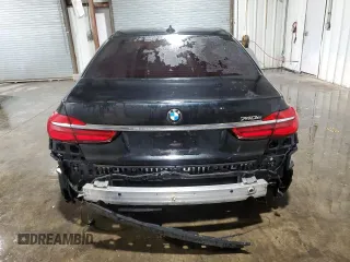 2017 BMW 7 Series 740e xDrive iPerformance with VIN WBA7J2C32HG497792, listed as a Copart auction lot 75566654 with 0 mi miles and Clean Title. Bid and sale history available at carsss.com. Image 6.