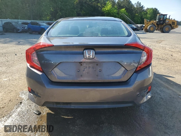 2016 Honda Civic LX with VIN 19XFC2F59GE000676, listed as a Copart auction lot 52915665 with 52,891 mi miles and Salvage Title. Bid and sale history available at carsss.com. Image 6.