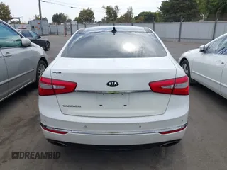 2016 Kia Cadenza Premium with VIN KNALN4D77G5218198, listed as a IAAI auction lot 40381356 with 77,116 mi miles. Bid and sale history available at carsss.com. Image 16.