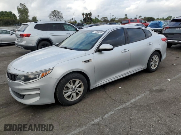 2017 Kia Optima LX with VIN 5XXGT4L36HG143791, listed as a Copart auction lot 54259095 with 129,164 mi miles and Clean Title. Bid and sale history available at carsss.com. Image 1.