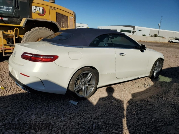 2018 Mercedes-Benz E-Class E 400 with VIN WDD1K6FB9JF057425, listed as a Copart auction lot 79957714 with 62,411 mi miles and Salvage Title. Bid and sale history available at carsss.com. Image 3.