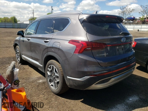 2022 Hyundai Santa Fe Hybrid Limited with VIN KM8S5DA1XNU033737, listed as a Copart auction lot 53679824 with 35,139 mi miles and Salvage Title. Bid and sale history available at carsss.com. Image 2.