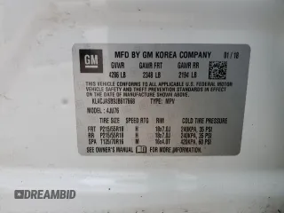 2018 Buick Encore Preferred with VIN KL4CJASB9JB617668, listed as a Copart auction lot 46816635 with 99,999 mi miles and Clean Title. Bid and sale history available at DreamBid. Image 13.