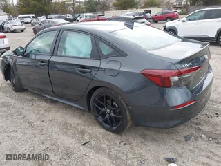 2025 Honda Civic Sedan Sport with VIN 2HGFE2F5XSH500208, listed as a IAAI auction lot 41726731 with 4,862 mi miles. Bid and sale history available at carsss.com. Image 3.