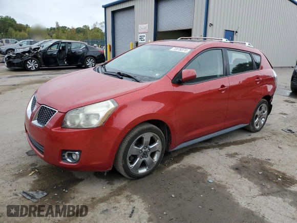2009 Pontiac Vibe with VIN 5Y2SM67059Z458535, listed as a Copart auction lot 72076374 with 189,772 mi miles and Salvage Title. Bid and sale history available at carsss.com. Image 1.