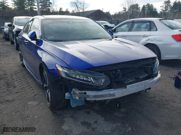2020 Honda Accord Sedan Sport with VIN 1HGCV1F33LA145572, listed as a IAAI auction lot 41821328 with 54,956 mi miles. Bid and sale history available at carsss.com. Image 6.